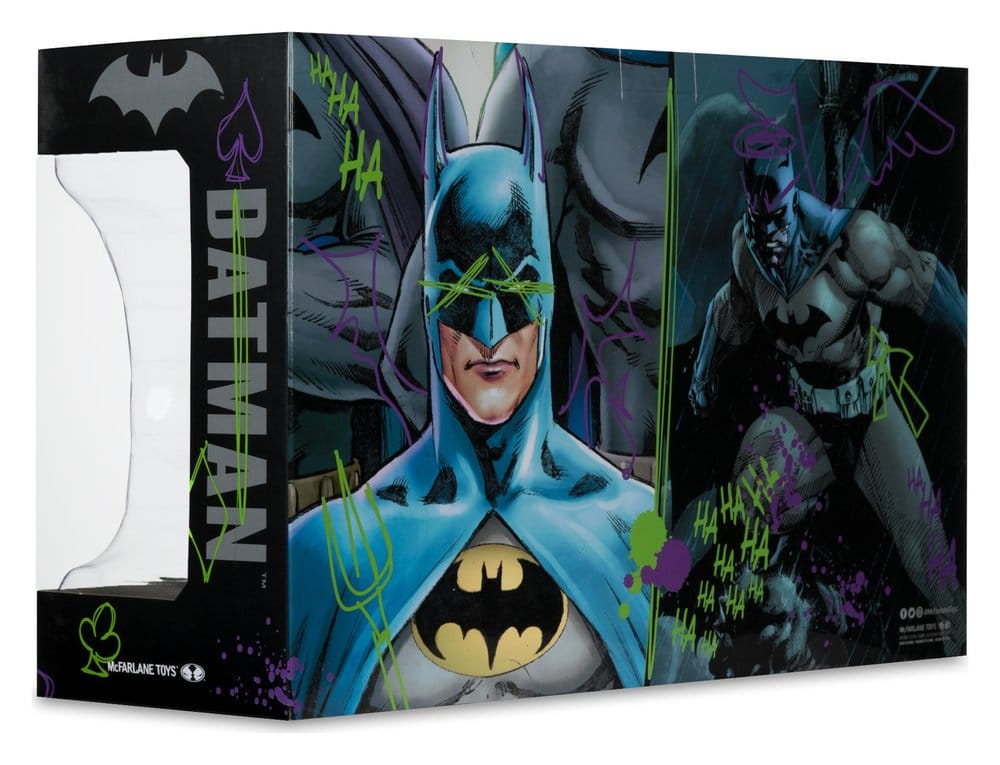 Batman DC Direct Mini Replica 1/3  2-pack Batman Cowls Hush & Knightfall (Jokerized) (Gold Label) 18 cm