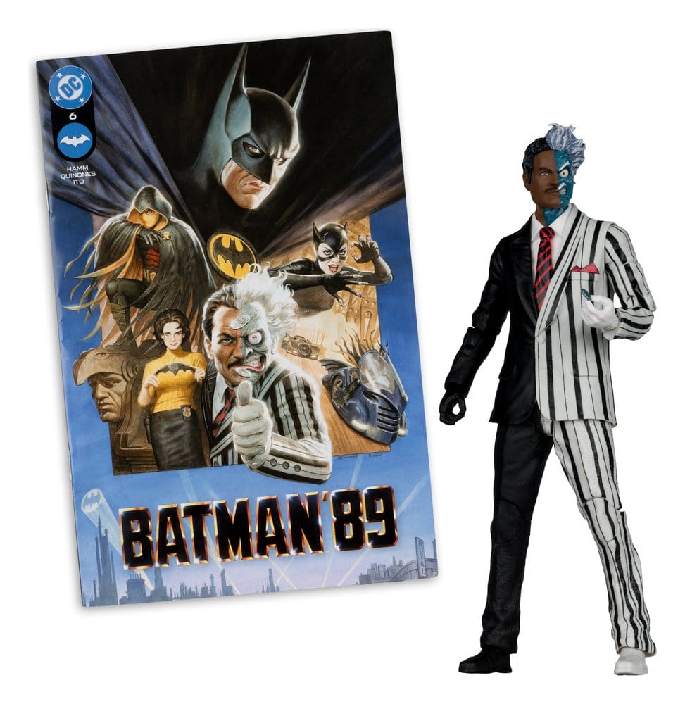 DC Direct Page Punchers Action Figure Two-Face (Batman 89) (Red Platinum Edition) 19 cm