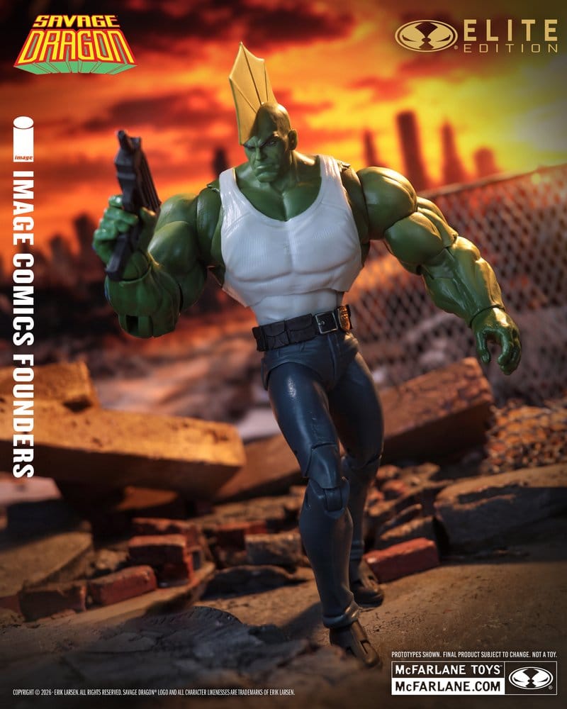 Savage Dragon Image Comics Founders Series McFarlane Elite Edition Action Figure Dragon 20 cm