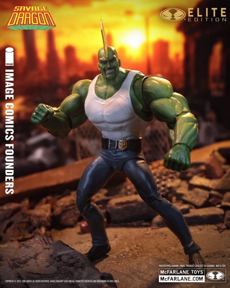 Savage Dragon Image Comics Founders Series McFarlane Elite Edition Action Figure Dragon 20 cm