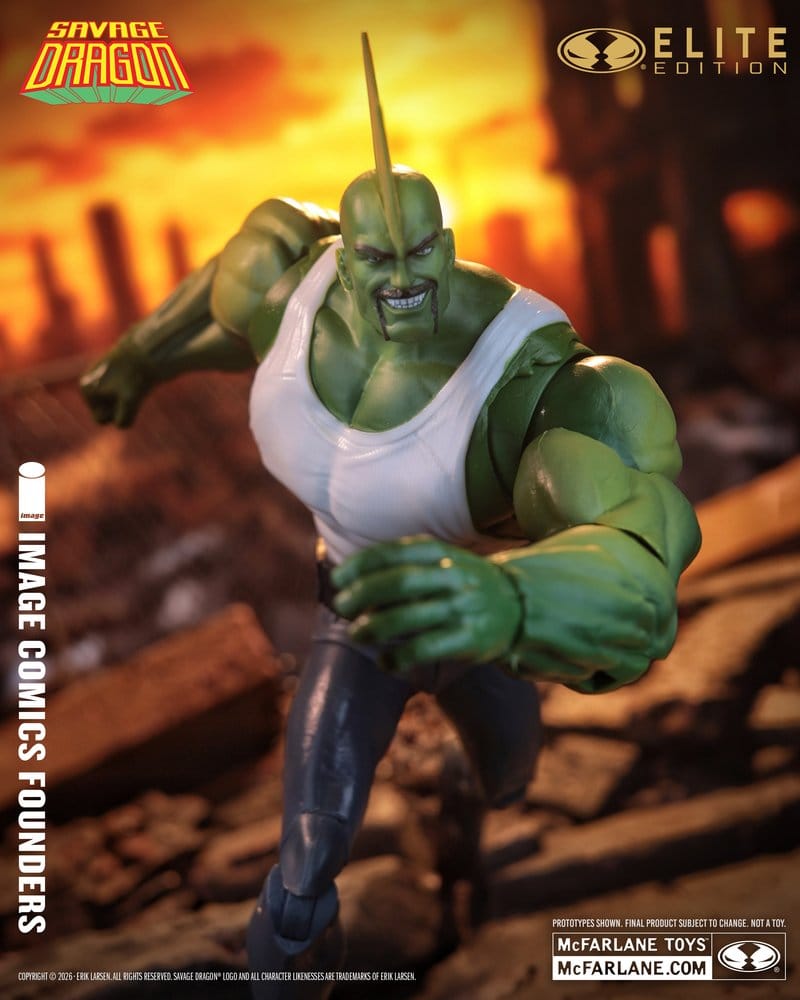 Savage Dragon Image Comics Founders Series McFarlane Elite Edition Action Figure Dragon 20 cm