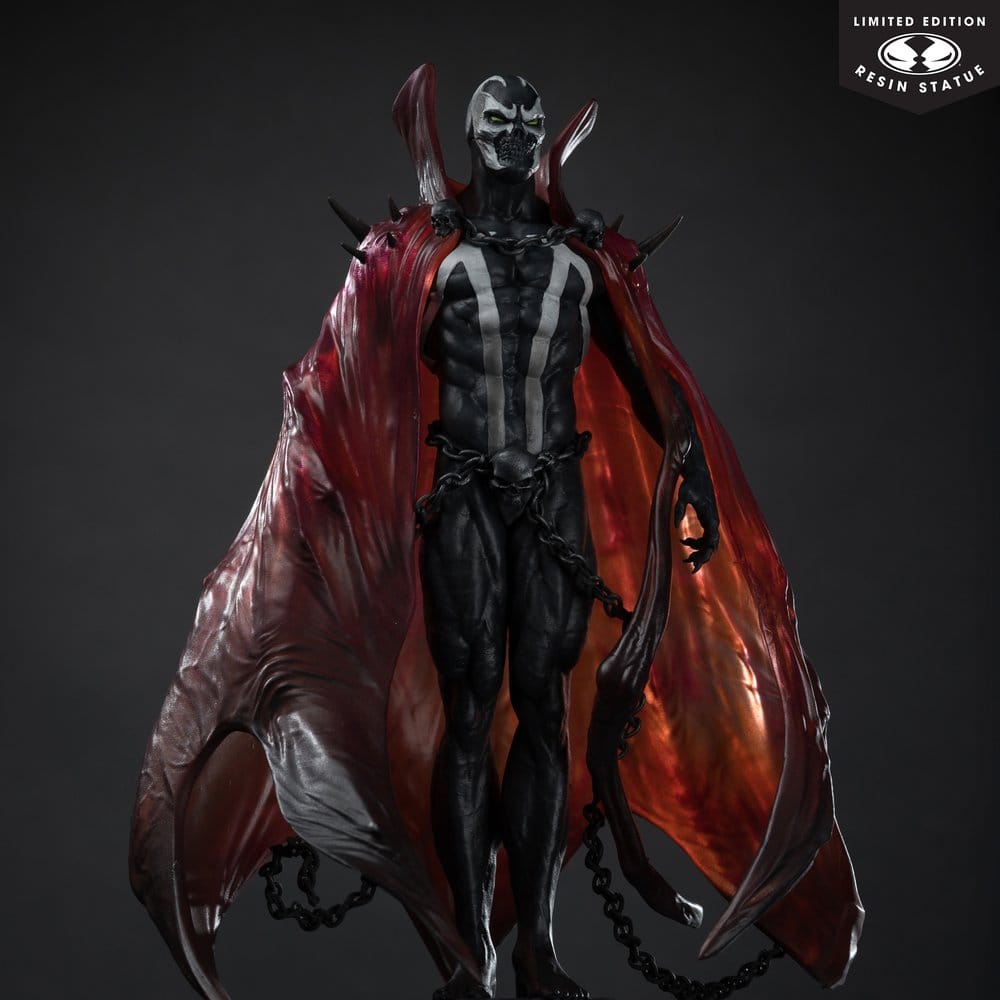 Spawn Black White &amp; Red All Over Statue 1/10 Spawn by Pupeteer Lee 23 cm