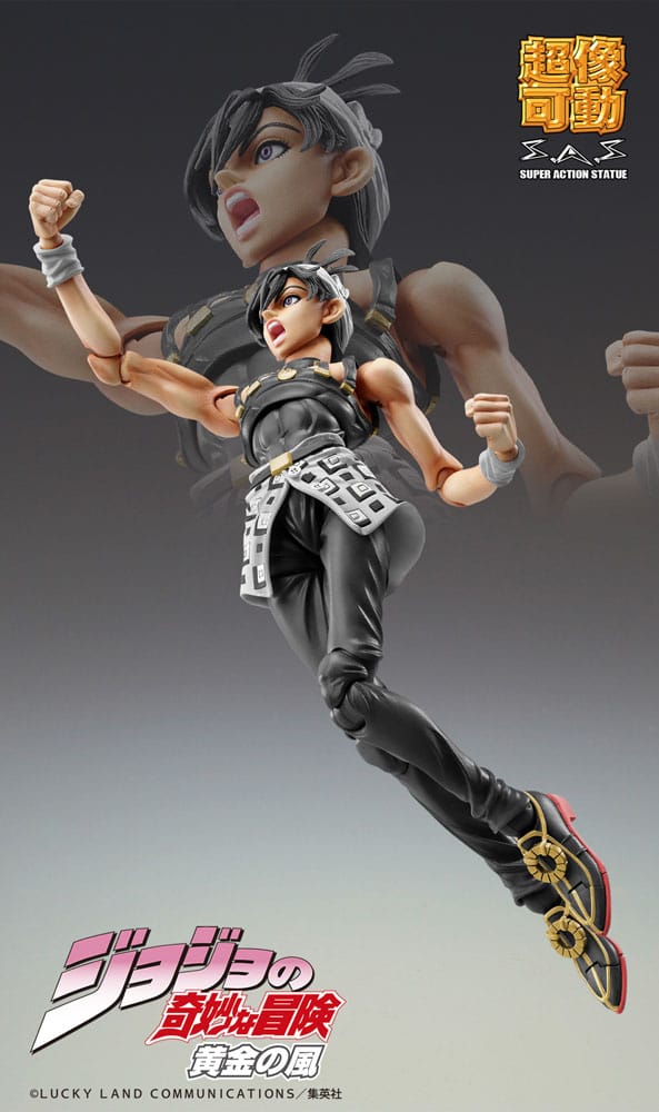 JoJo's Bizarre Adventure Part 5: Golden Wind Action Figure Chozokado (Narancia Ghirga & As Ver. Black) 15 cm - Damaged packaging