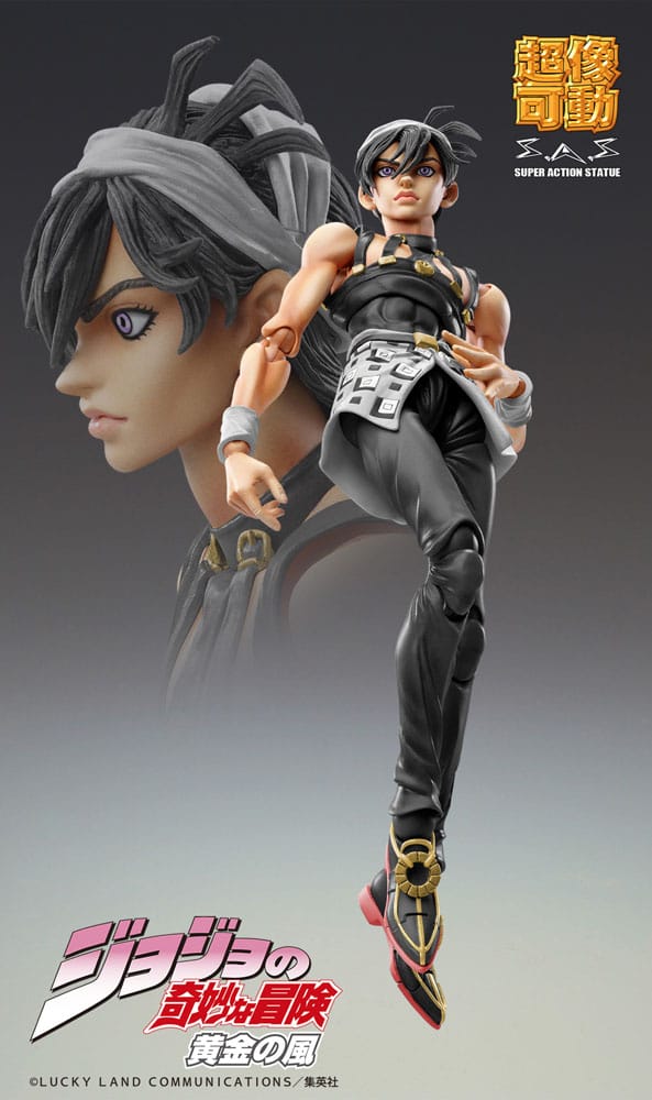 JoJo's Bizarre Adventure Part 5: Golden Wind Action Figure Chozokado (Narancia Ghirga & As Ver. Black) 15 cm