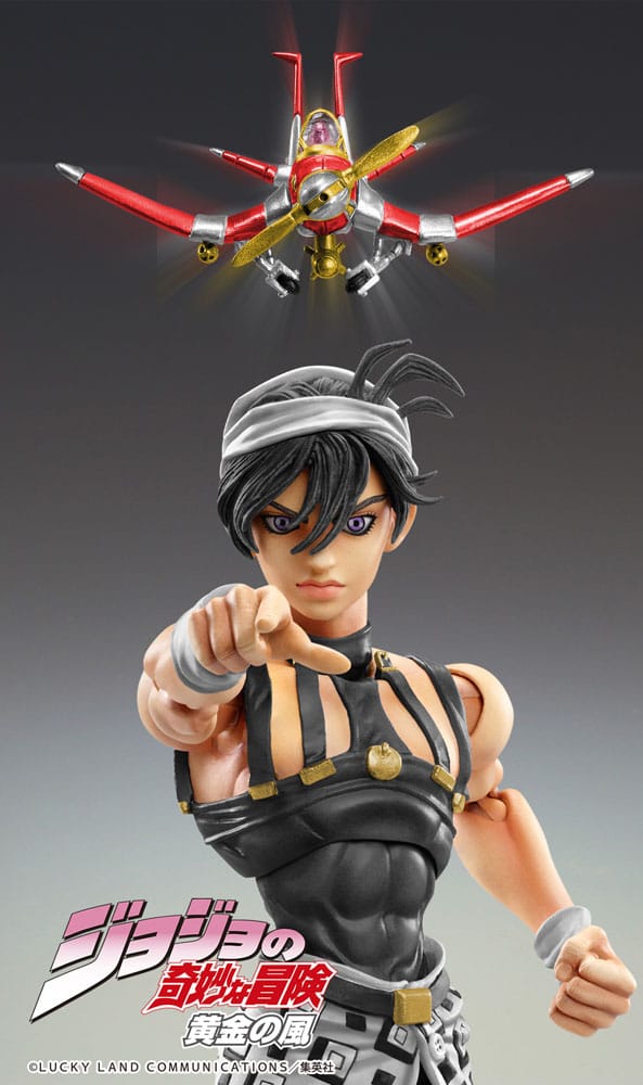 JoJo's Bizarre Adventure Part 5: Golden Wind Action Figure Chozokado (Narancia Ghirga & As Ver. Black) 15 cm