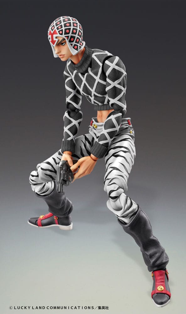 JoJo's Bizarre Adventure Part5 Super Action Action Figure Chozokado (Guido Mista & S P Ver. Black) 15 cm