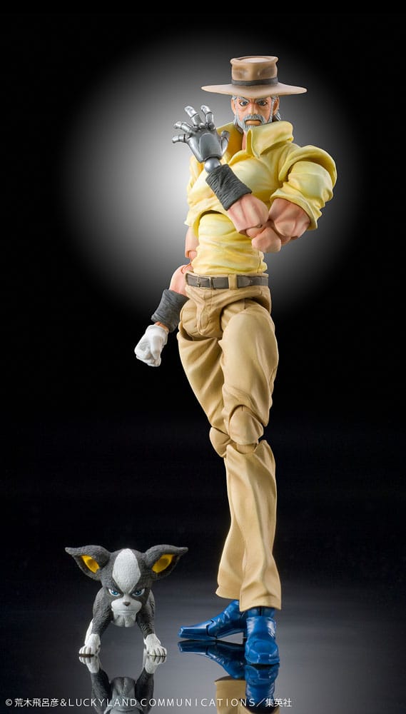 JoJo's Bizarre Adventure Super Action Action Figure Chozokado (Joseph Joestar & Iggy) (3rd-run) 15 cm