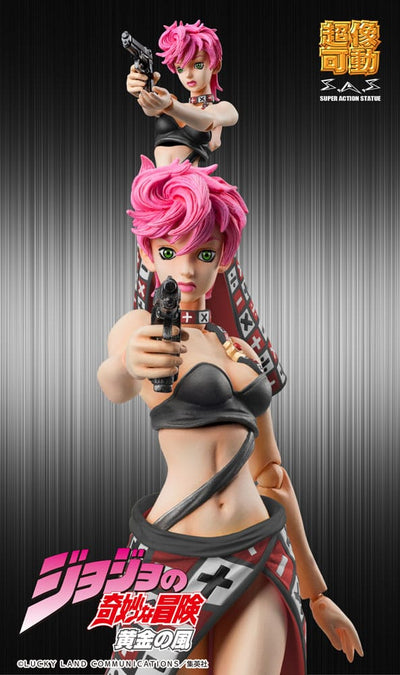 JoJo's Bizarre Adventure Part 5 Super Action Action Figure Chozokado Trish Una Black Ver. 15 cm