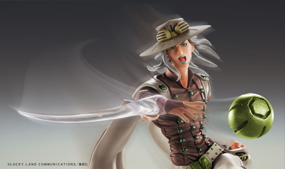 JoJo's Bizarre Adventure Part7 Steel Ball Run Super Action Action Figure Chozokado Gyro Zeppeli Third 16 cm