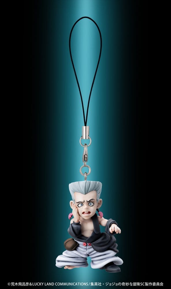 JoJo's Bizarre Adventure: Stardust Crusaders Mini figures Set Chozo Mascot Strap Collection Blind Box (6)