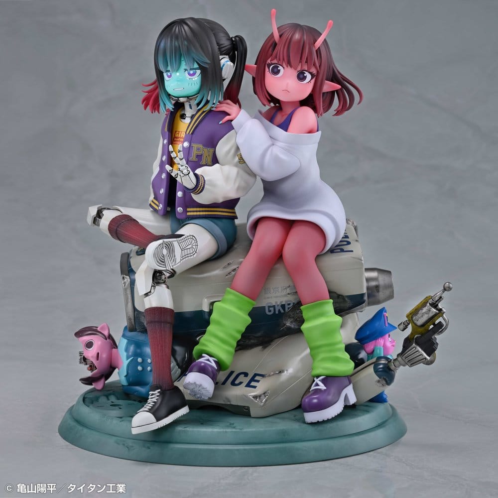 Milky Subway The Galactic Limited Express PVC Figures 2-Pack Chiharu & Makina 18 cm