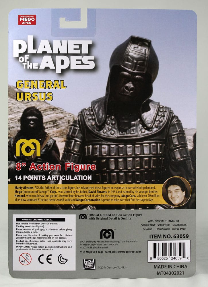 Planet of the Apes Action Figure General Ursus 20 cm