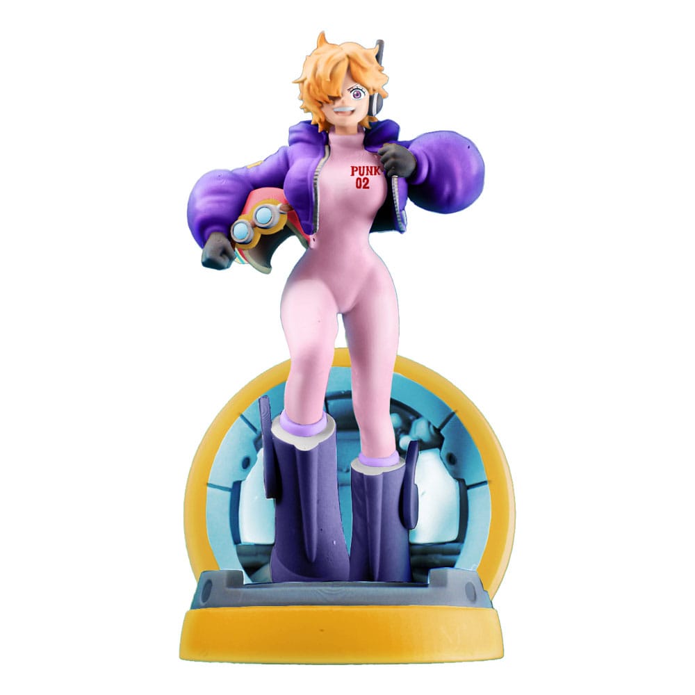 One Piece Petitrama PVC Mini Statue Logbox Re Birth Egghead 4-Set 9 cm