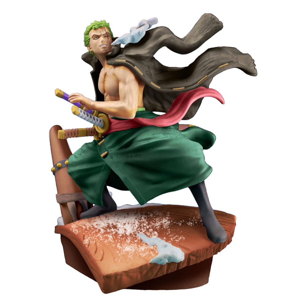 One Piece Petitrama PVC Mini Statue Logbox Re Birth Egghead 4-Set 9 cm