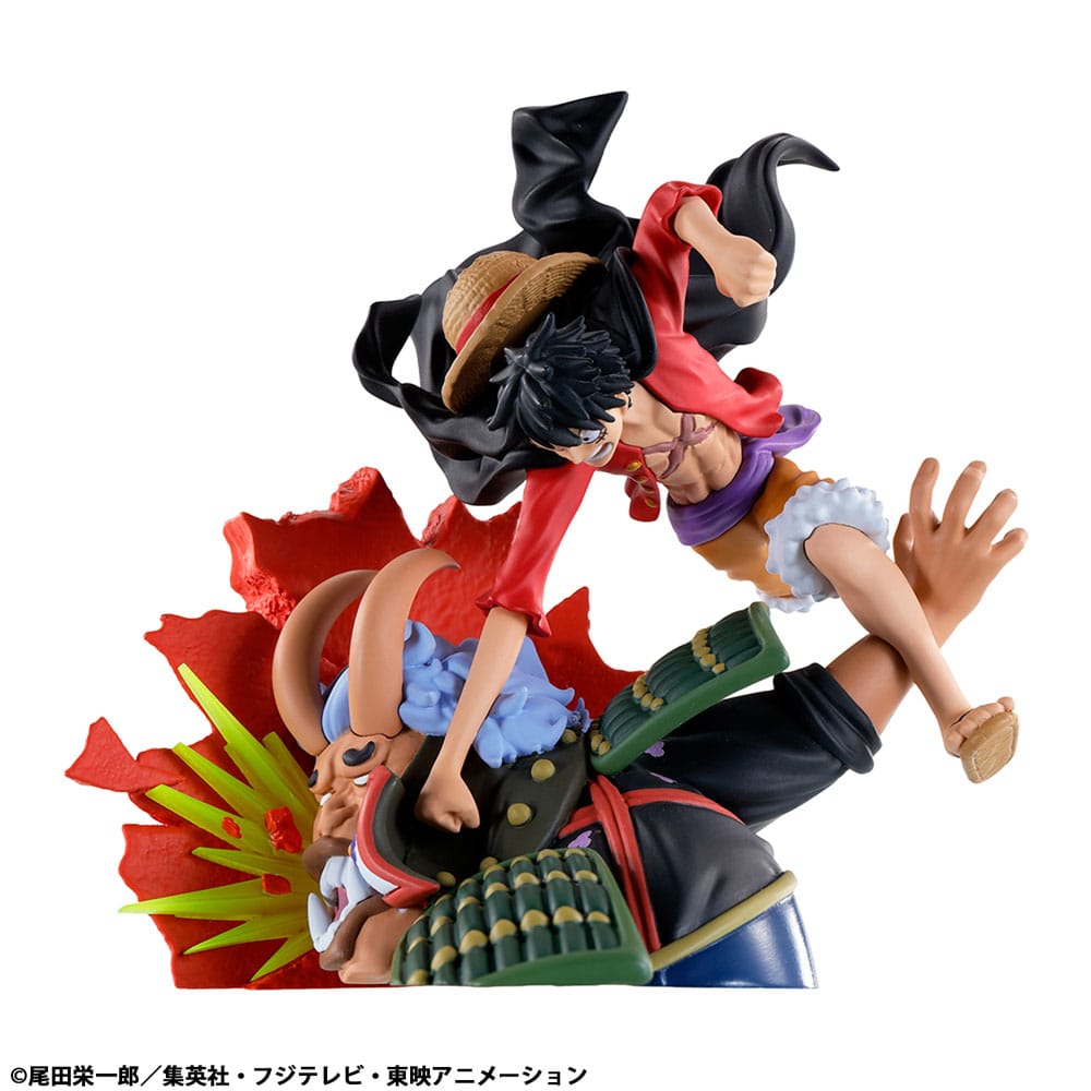 One Piece Petitrama PVC Mini Statue Logbox King Birth Wano Kuni Vol. 1 Set 9 cm