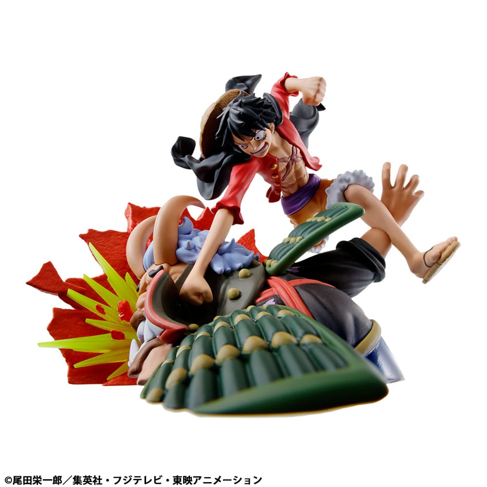 One Piece Petitrama PVC Mini Statue Logbox King Birth Wano Kuni Vol. 1 Set 9 cm
