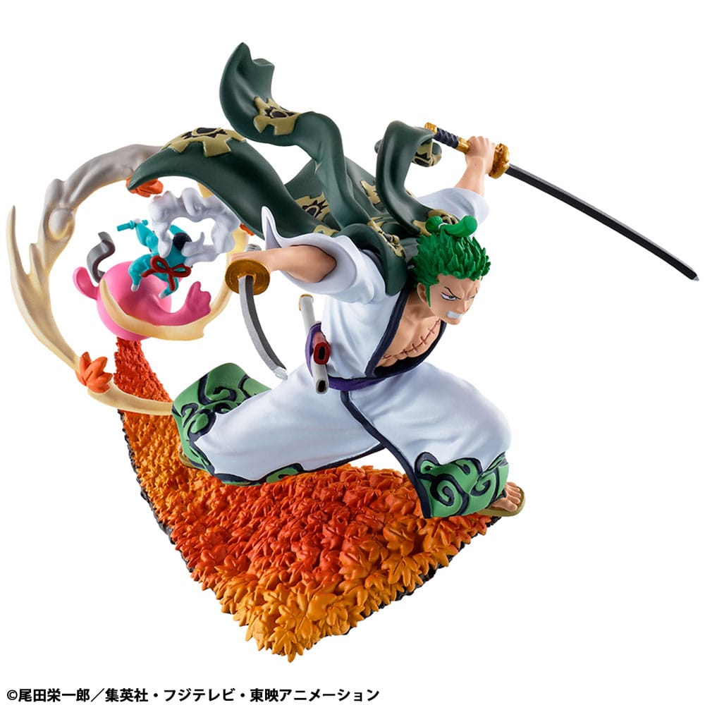 One Piece Petitrama PVC Mini Statue Logbox King Birth Wano Kuni Vol. 1 Set 9 cm