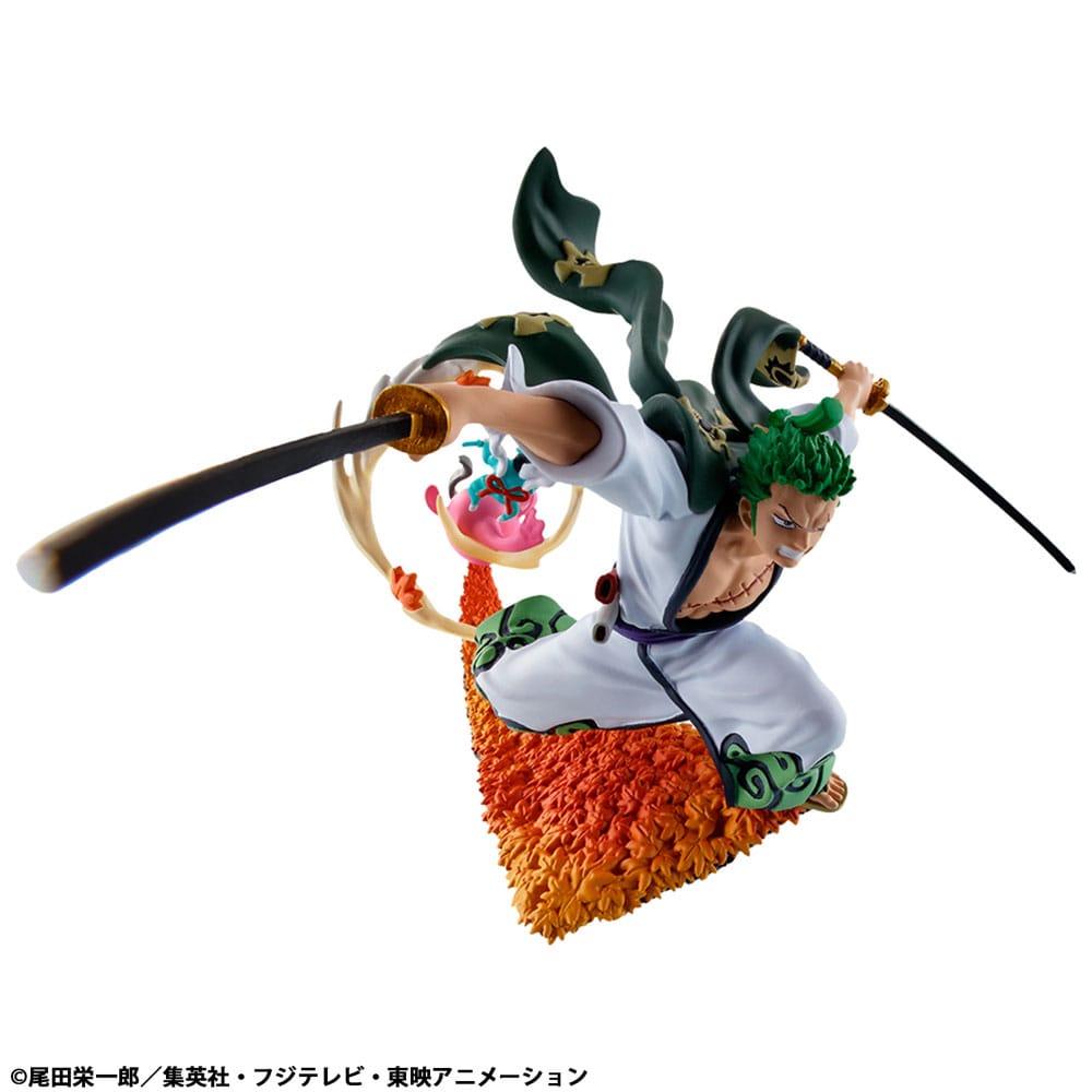 One Piece Petitrama PVC Mini Statue Logbox King Birth Wano Kuni Vol. 1 Set 9 cm