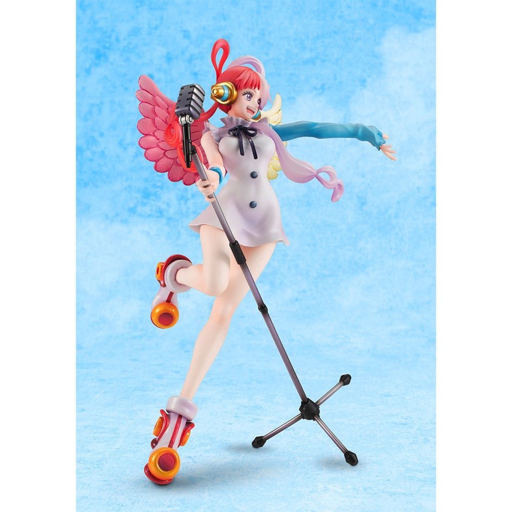 One Piece Red P.O.P PVC Statue Diva of the world Uta 23 cm - Severely damaged packaging