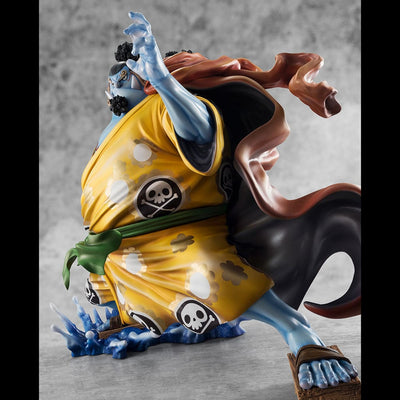One Piece Portrait Of Pirates SA-MAXIMUM PVC Statue Knight of the Sea Jinbe Limited Reprint 25 cm     - Damaged packaging