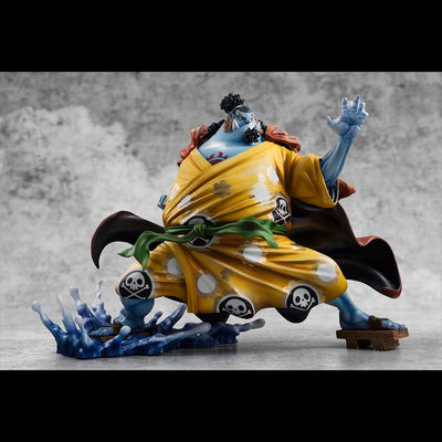 One Piece Portrait Of Pirates SA-MAXIMUM PVC Statue Knight of the Sea Jinbe Limited Reprint 25 cm     - Damaged packaging