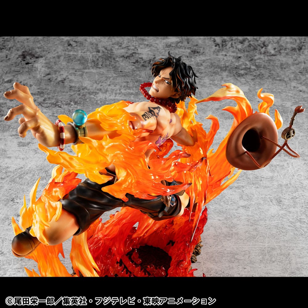 One Piece P.O.P NEO-Maximum PVC Statue Portgas D. Ace 15th Anniversary Super Limited Reprint Ver. 23 cm