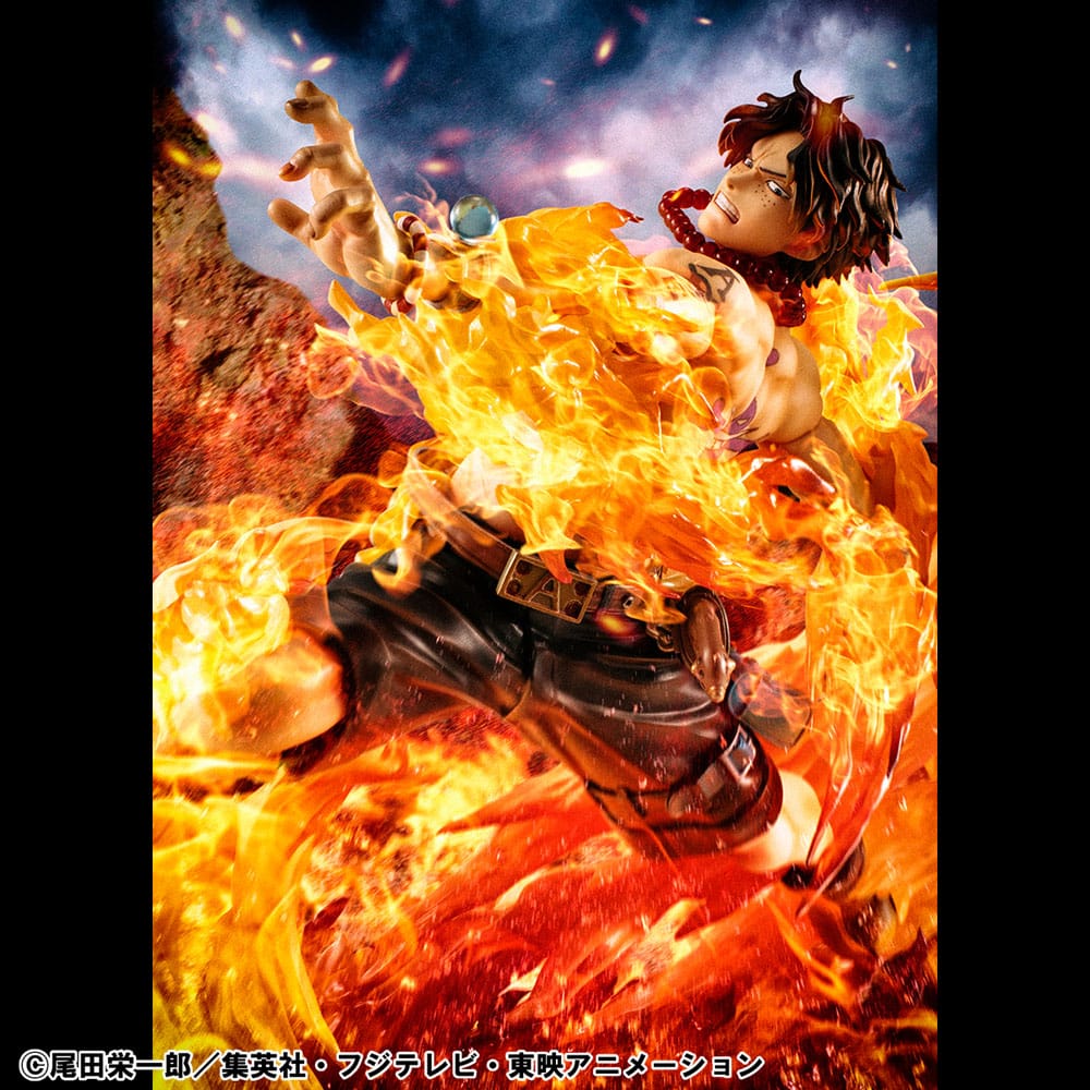 One Piece P.O.P NEO-Maximum PVC Statue Portgas D. Ace 15th Anniversary Super Limited Reprint Ver. 23 cm