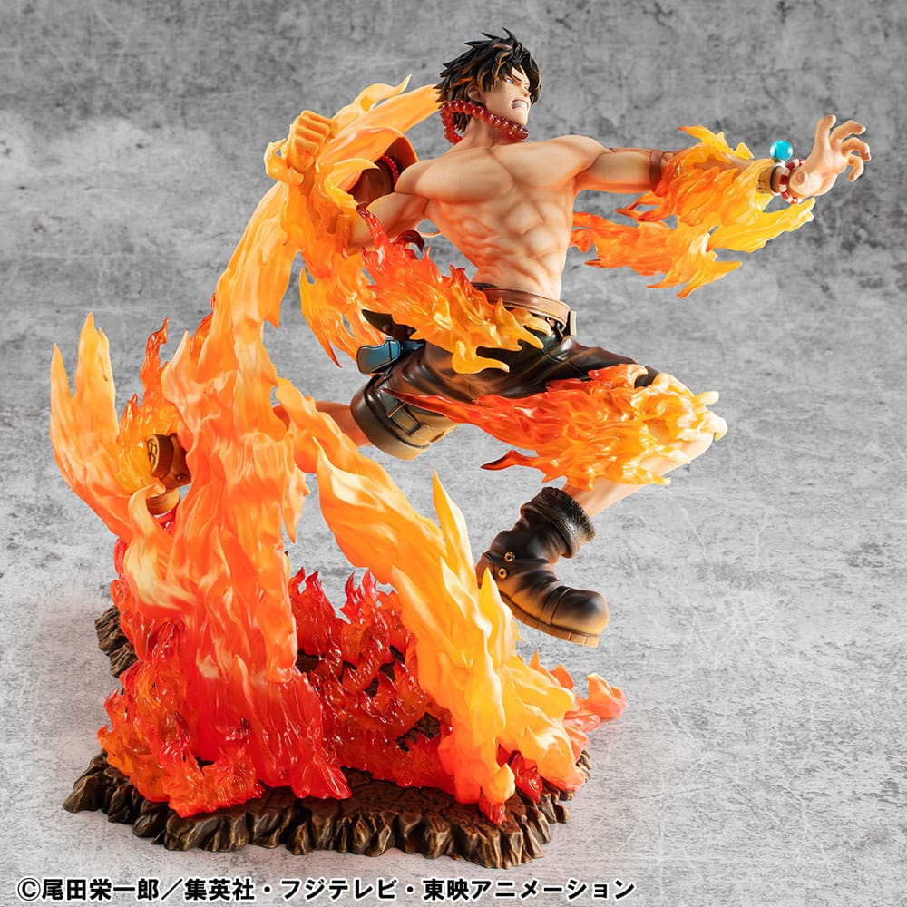 One Piece P.O.P NEO-Maximum PVC Statue Portgas D. Ace 15th Anniversary Super Limited Reprint Ver. 23 cm