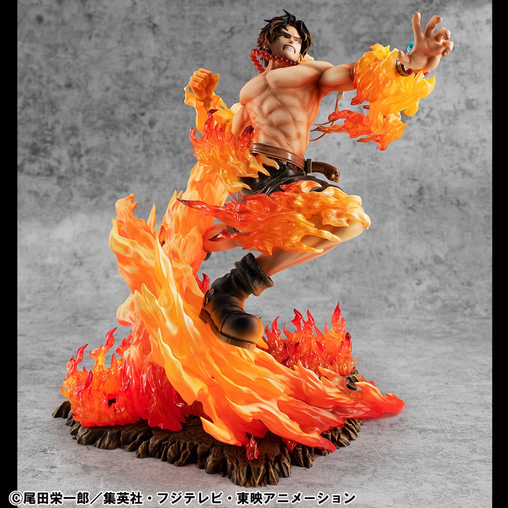 One Piece P.O.P NEO-Maximum PVC Statue Portgas D. Ace 15th Anniversary Super Limited Reprint Ver. 23 cm