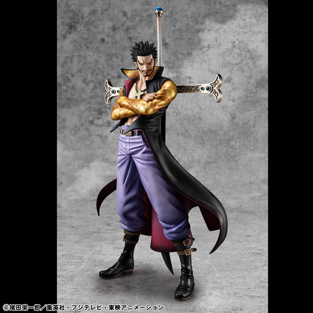 One Piece P.O.P SA-MAXIMUM PVC Statue Hawk Eye Dracule Mihawk Ver. R 29 cm - Damaged packaging