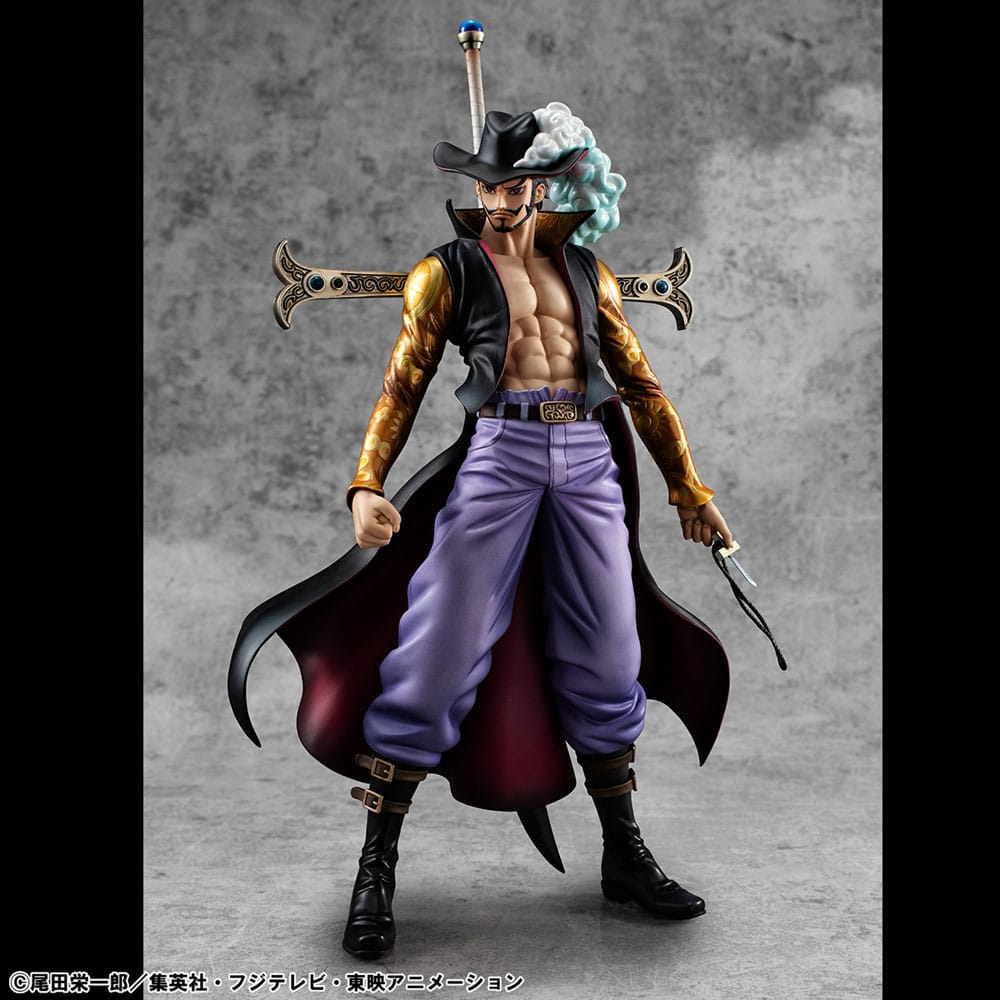 One Piece P.O.P SA-MAXIMUM PVC Statue Hawk Eye Dracule Mihawk Ver. R 29 cm - Damaged packaging