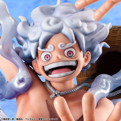 One Piece Portrait.Of.Pirates PVC Figure "Evolutionary History" Monkey D. Luffy "Gear Fifth" 26 cm