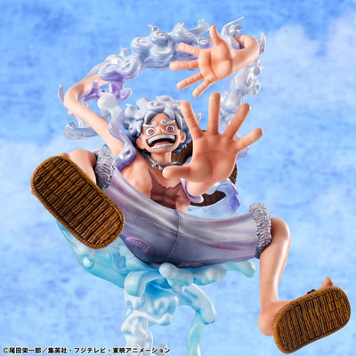 One Piece Portrait.Of.Pirates PVC Figure "Evolutionary History" Monkey D. Luffy "Gear Fifth" 26 cm