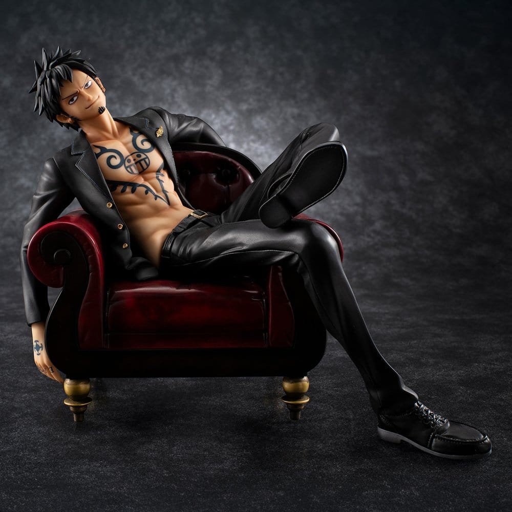 One Piece Portrait.Of.Pirates "S.O.C" PVC Figure Trafalgar Law Ver.R