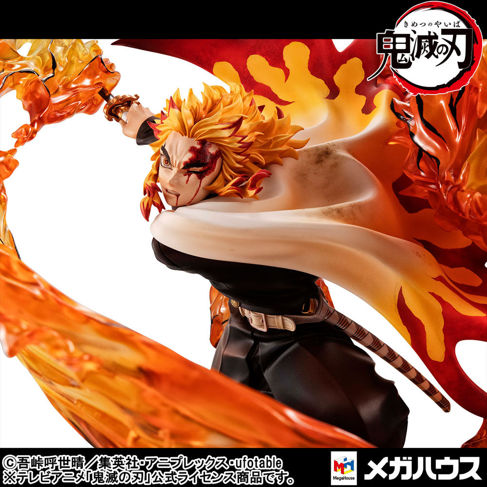 Demon slayer: Kimetsu no Yaiba Kyojuro Precious G.E.M. Series 1/8 PVC Statue Rengoku Flame Breathing Fifth Form:Flame Tiger 24 cm