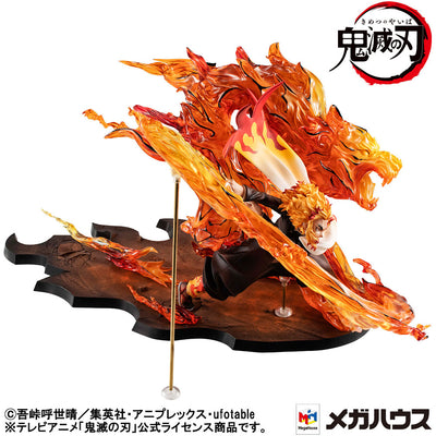 Demon slayer: Kimetsu no Yaiba Kyojuro Precious G.E.M. Series 1/8 PVC Statue Rengoku Flame Breathing Fifth Form:Flame Tiger 24 cm