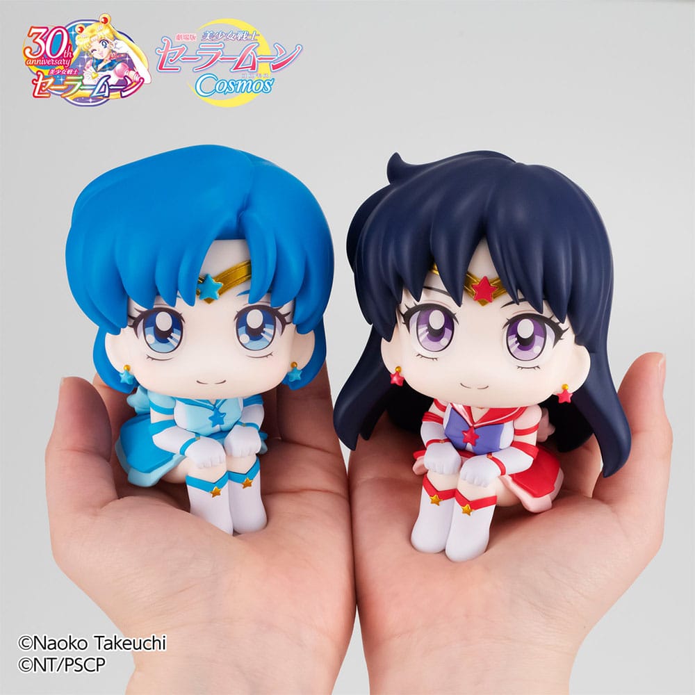 Sailor Moon Cosmos Look Up PVC Statues Eternal Sailor Mercury & Eternal Sailor Mars Set 11 cm