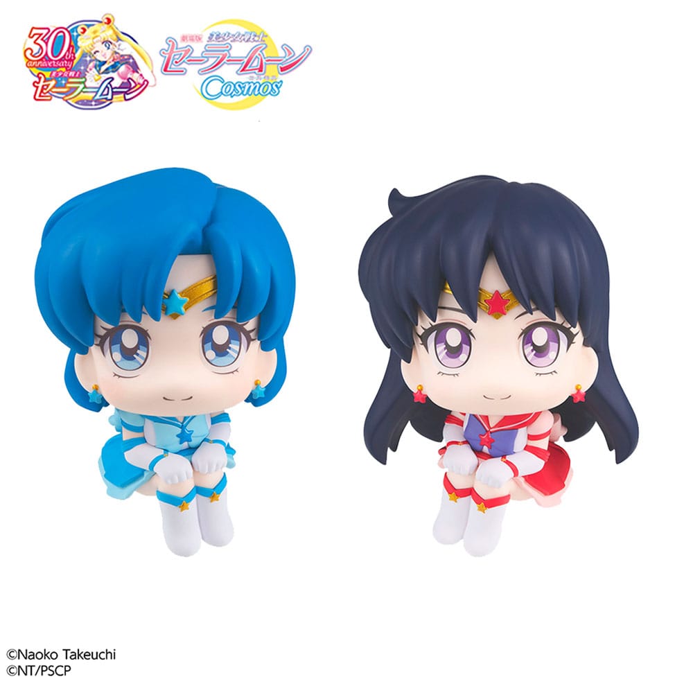 Sailor Moon Cosmos Look Up PVC Statues Eternal Sailor Mercury & Eternal Sailor Mars Set 11 cm