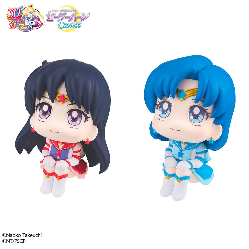 Sailor Moon Cosmos Look Up PVC Statues Eternal Sailor Mercury & Eternal Sailor Mars Set 11 cm