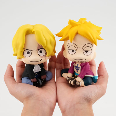 One Piece Look Up PVC Statue Sabo & Marco 11 cm