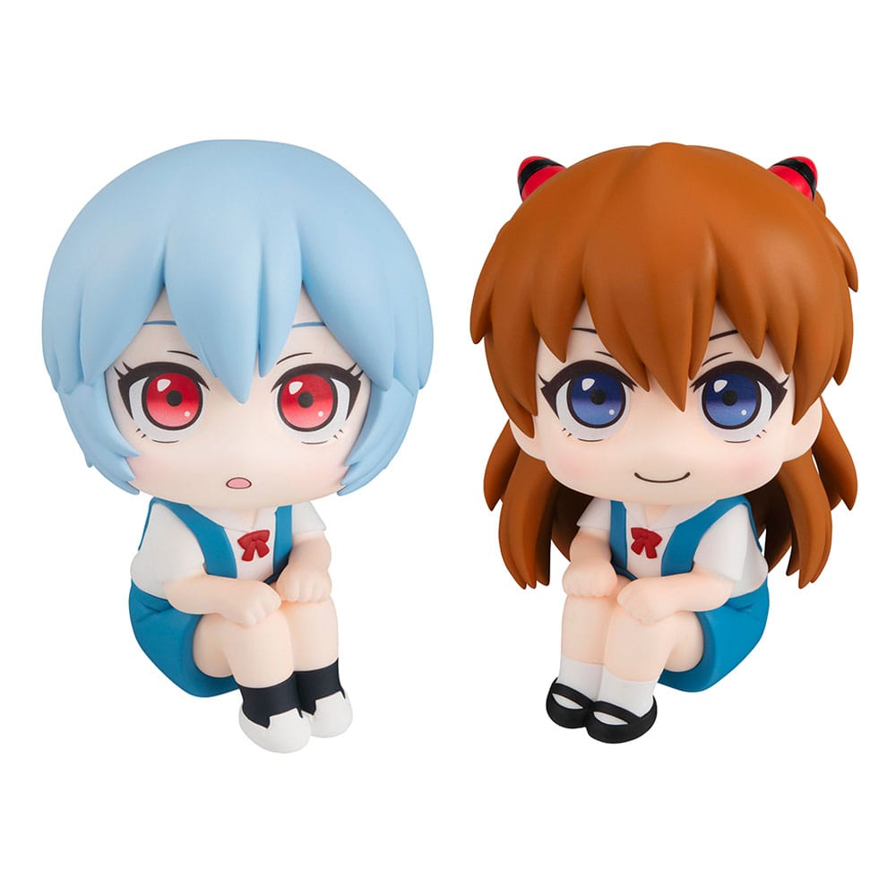 Evangelion: 3.0+1.0 Thrice Upon a Time Look Up PVC Statue Rei Ayanami & Shikinami Asuka Langley 11 cm (with gift)