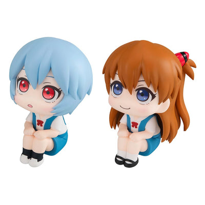 Evangelion: 3.0+1.0 Thrice Upon a Time Look Up PVC Statue Rei Ayanami & Shikinami Asuka Langley 11 cm (with gift)