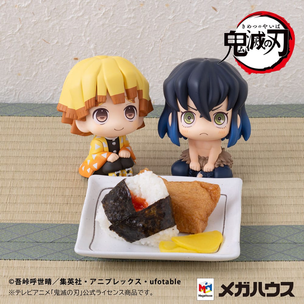 Demon Slayer: Kimetsu no Yaiba Look Up PVC Statue Zenitsu Agatsuma Smile Ver. & Inosuke Hashibira Bossy Ver. 11 cm (with gift)