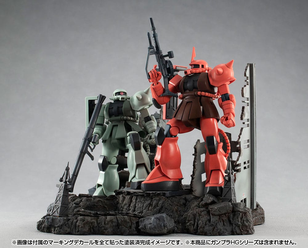 Mobile Suit Gundam Realistic Model Series Diorama G Structure GS02M The abandoned buildings in New Yark City Material Color Edition