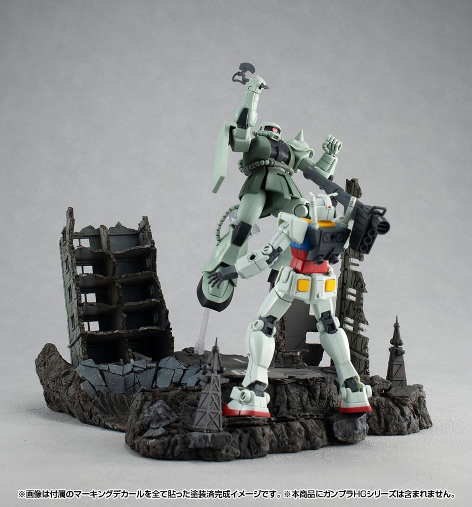 Mobile Suit Gundam Realistic Model Series Diorama G Structure GS02M The abandoned buildings in New Yark City Material Color Edition