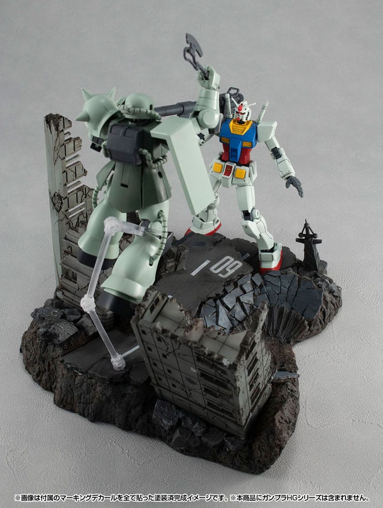 Mobile Suit Gundam Realistic Model Series Diorama G Structure GS02M The abandoned buildings in New Yark City Material Color Edition