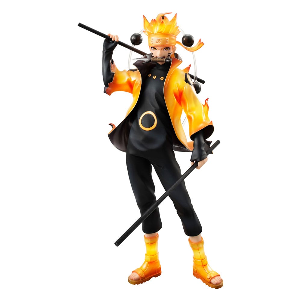 Naruto Shippuden G.E.M. Series PVC Statue Naruto Uzumaki Six Paths Sage Mode 15th Anniversary Ver. 22 cm