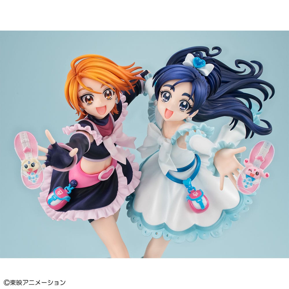 Pretty Cure Lucrea PVC Statue Cure Black & Cure White 22 cm