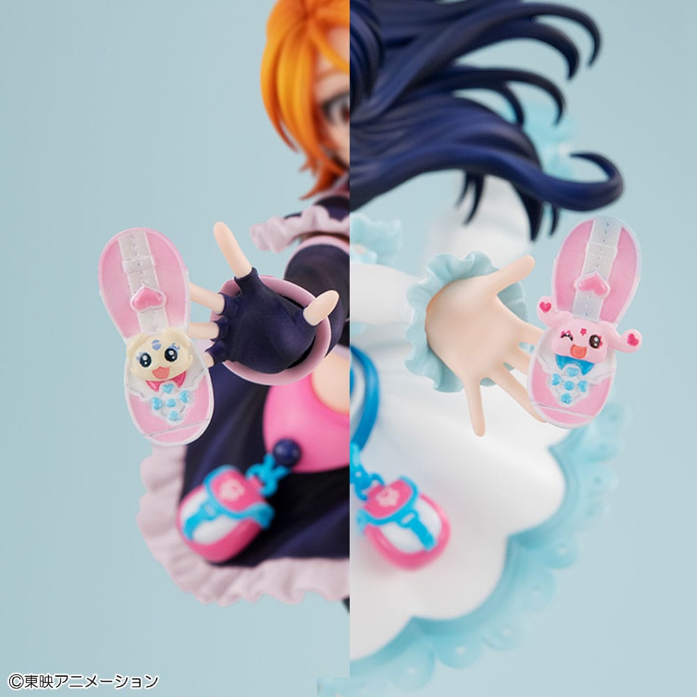 Pretty Cure Lucrea PVC Statue Cure Black & Cure White 22 cm