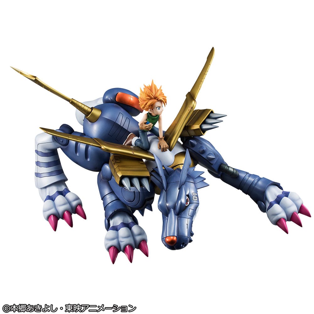 Digimon Adventure Precious G.E.M. Series PVC Statue Metal Garurumon & Ishida Yamato 30 cm